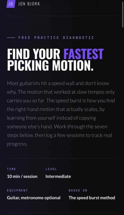 Find the picking motion that works for You
