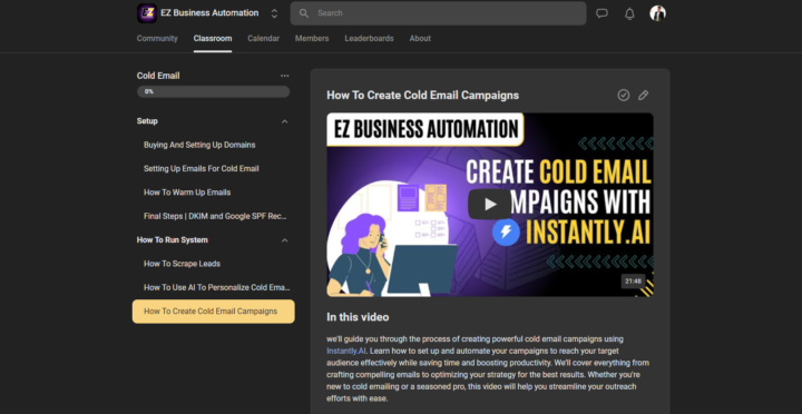 Cold Email Classroom Launches Soon! (Level 2 Members only)