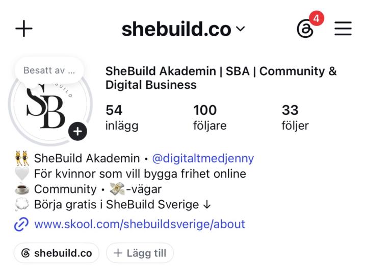 Dela ditt Instagram-konto och följ gärna de inom din niche 👇 