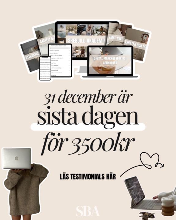 🤍 En sista påminnelse, spara 1000kr 🤍