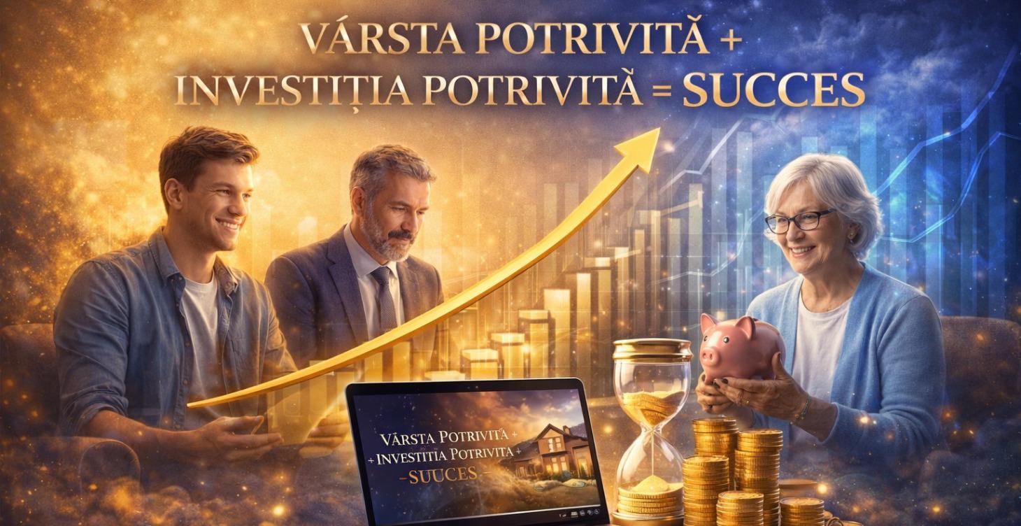 Vârsta Potrivită + Investitia Potrivită = SUCCES