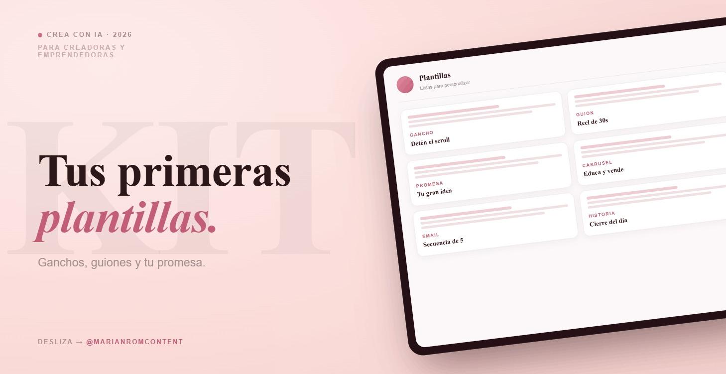 📋 Plantillas para Insta — Descárgalas y úsalas ya
