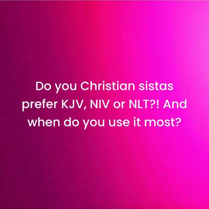 What’s your go to Bible preference 🫶🏽💖😁📖