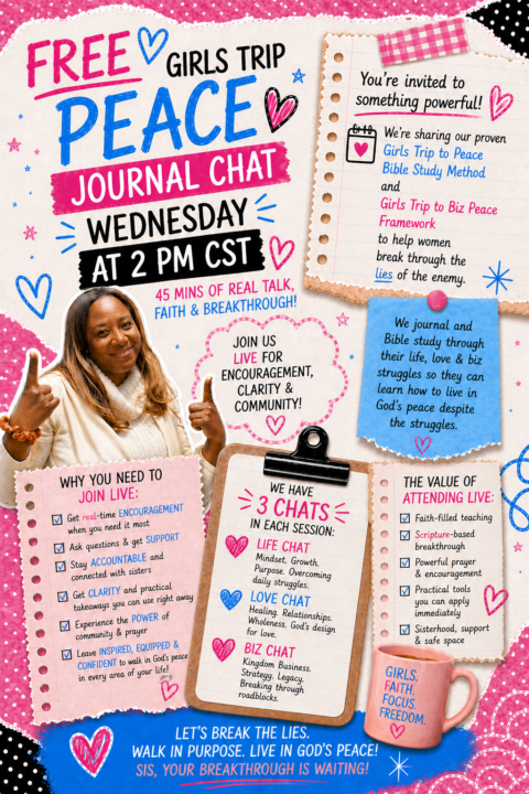 🎉 45 Min Journal Chats Wednesday @ 2-2:45 PM CST