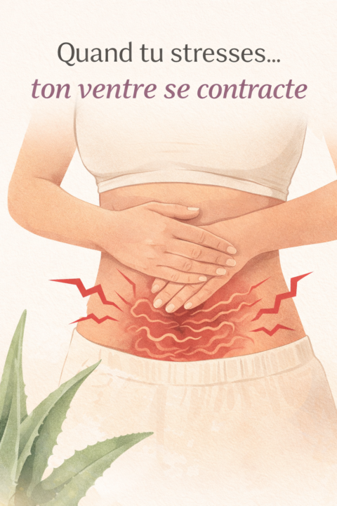 Quand tu stresses… ton ventre se contracte 