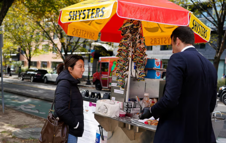Washington Lawyer (now vending hot dogs) 