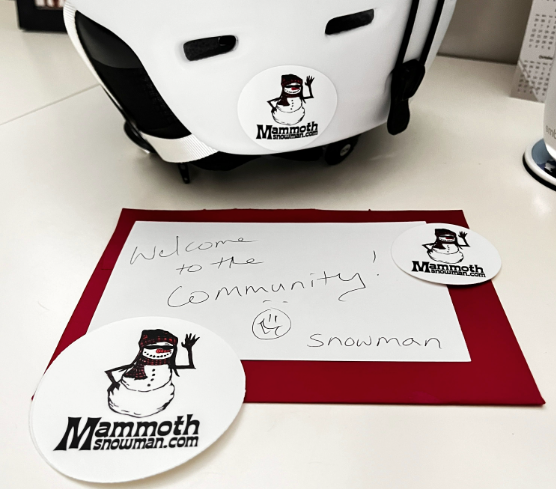 Mammoth Snowman Stickers!  Woot Woot!