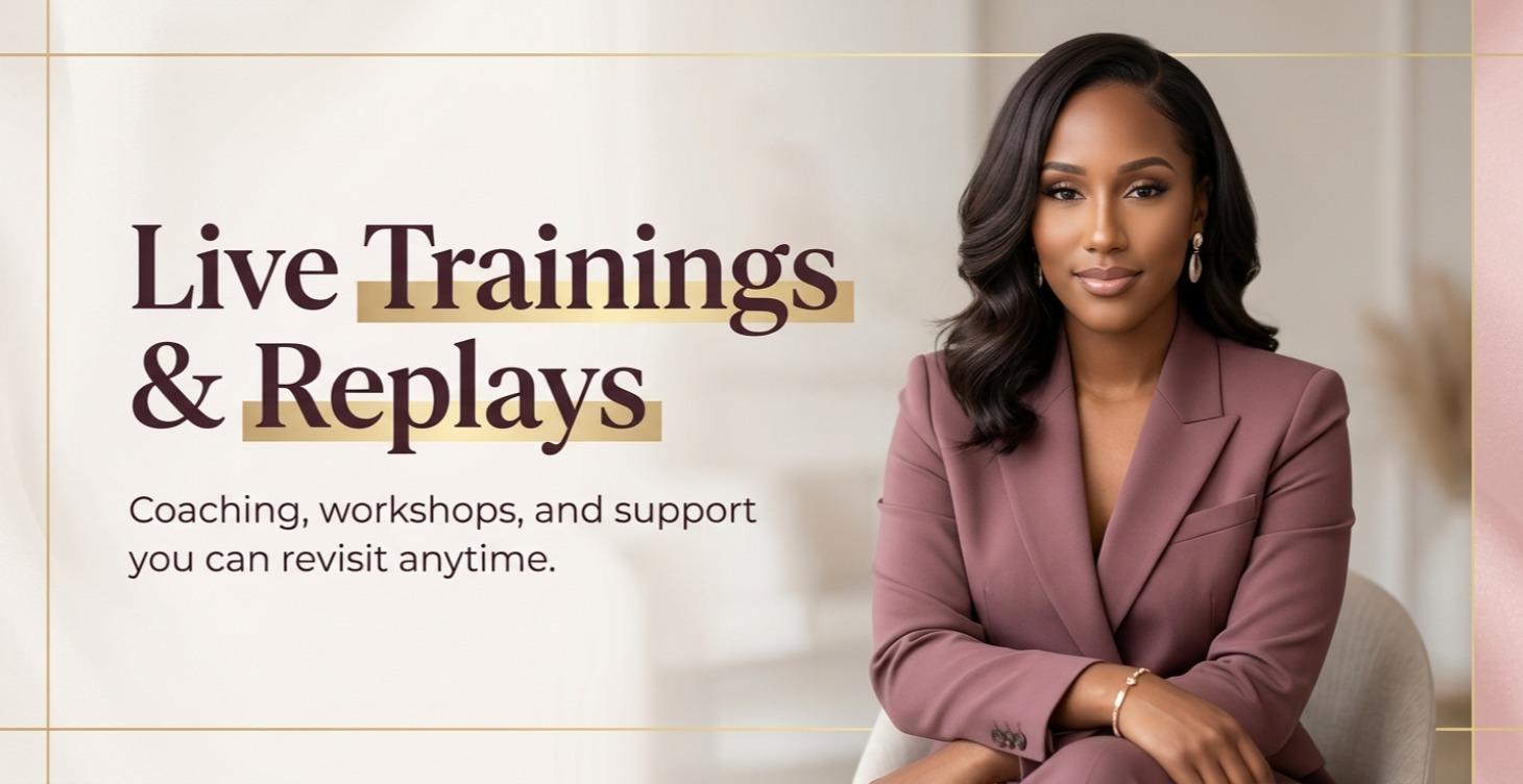 Live Trainings & Replays