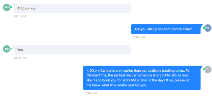 AI Scheduling Bug: AM/PM & Time Zone Confusion