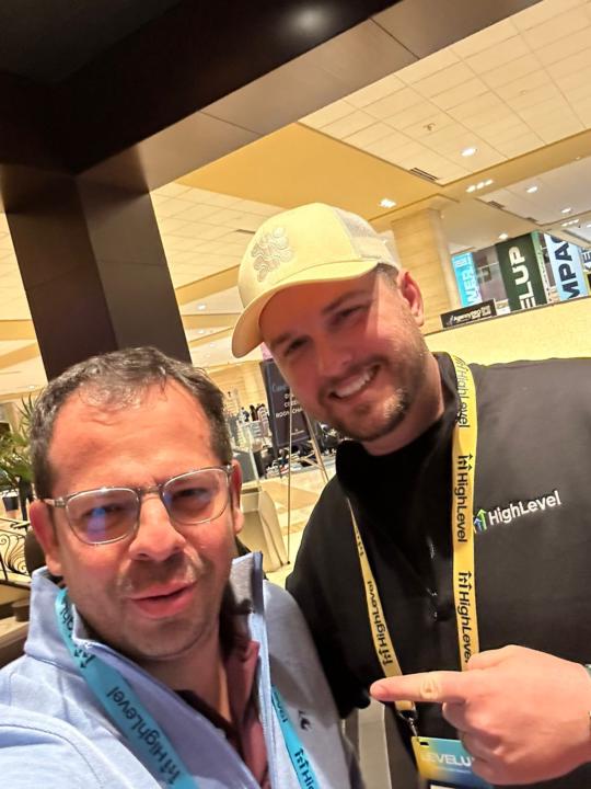 Two handsome guys at LevelUp! 😂