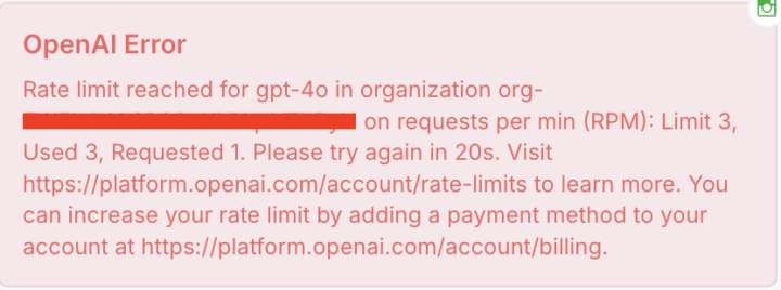 How to avoid rate limit reached? 🚨