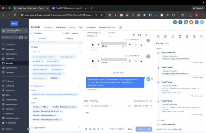Not able to make outbound call