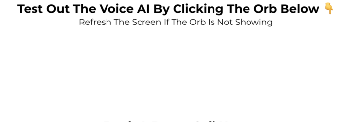 Orb not showing up on landing page