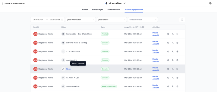 Question about outbound call workflows