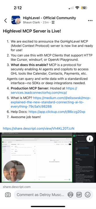 GHL MCP Server