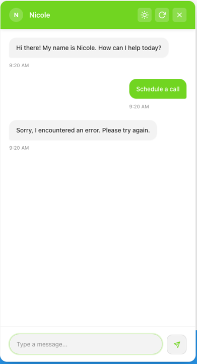 New Chat Widget Doesn't Seem To Be Working....
