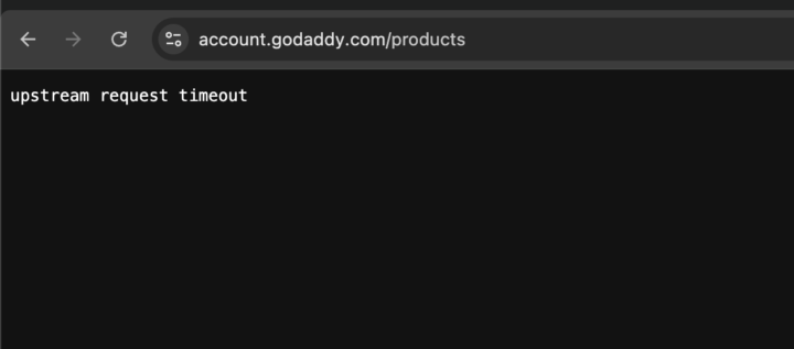 GoDaddy outage -> Use Createassistants.com