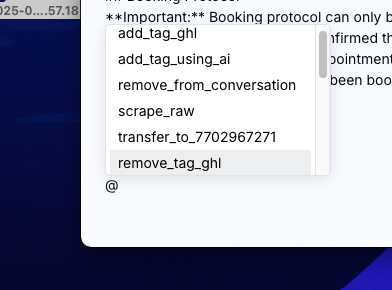 Variable's Show Fields & Values + Tool call outs