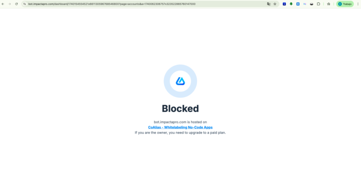 Custom Link Not working