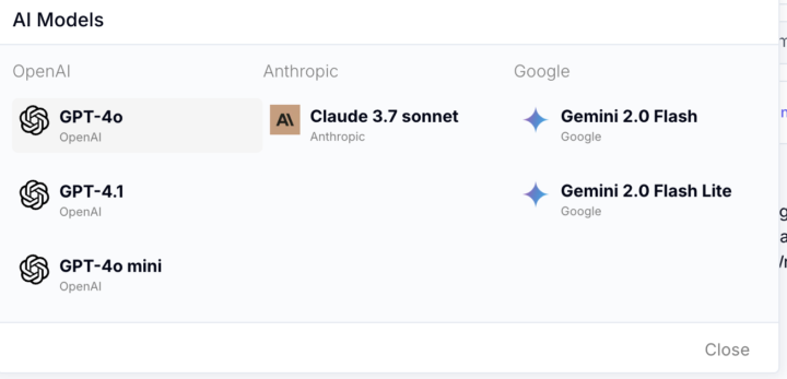 Does anyone recommend I click on 4.1 instead of gpt 4.0 for the ai?