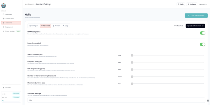 New voice portal + phone numbers + new webcall iframe