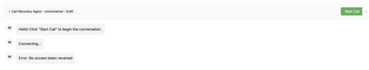 Access token not received
