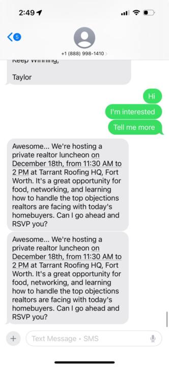 AI SMS double processing