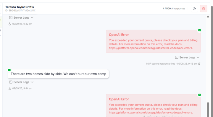 OpenAI Error