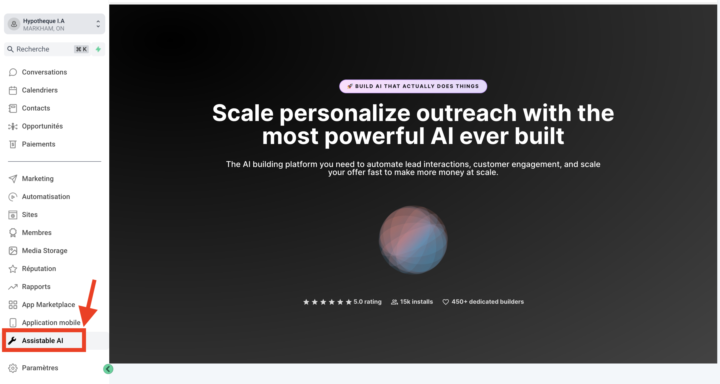Unable to create a location with the custom menu link
