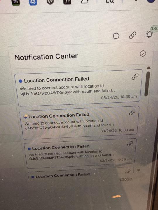 Hard reset connection failed