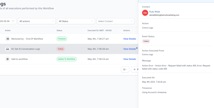 Get AI Conversation Logs - Broken. Easy patch?