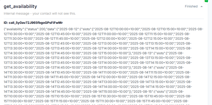 Issue Assistant not giving teams availability 