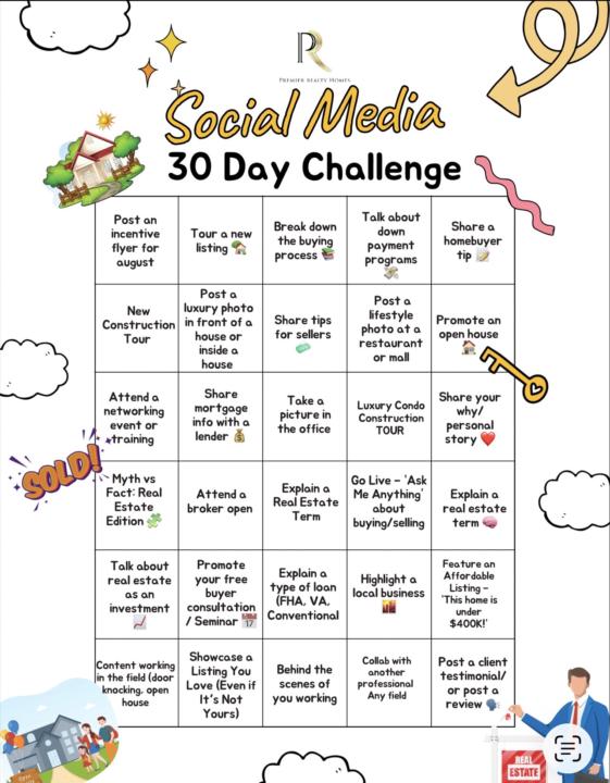 🚨 APRIL 30-DAY SOCIAL MEDIA CHALLENGE 🚨