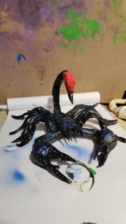 Emperor scorpion sculpture 