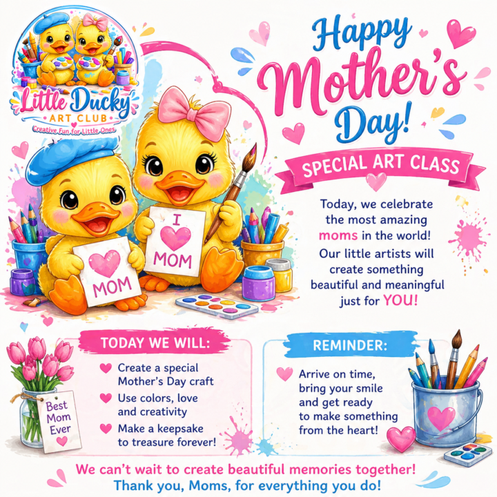Happy Mother’s Day, Little Ducky Family 💖🦆