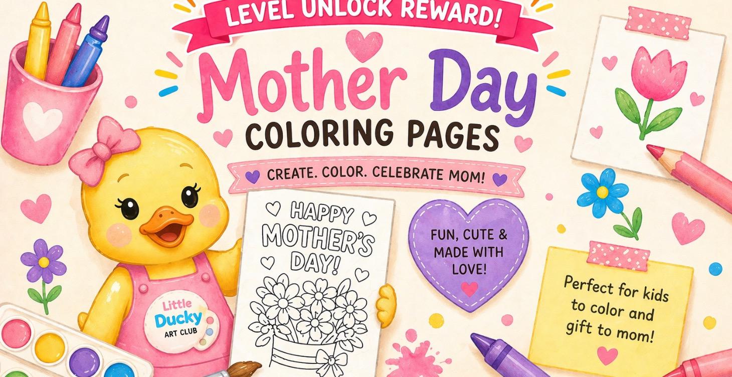 Mother's Day Coloring Page | Level Unlock