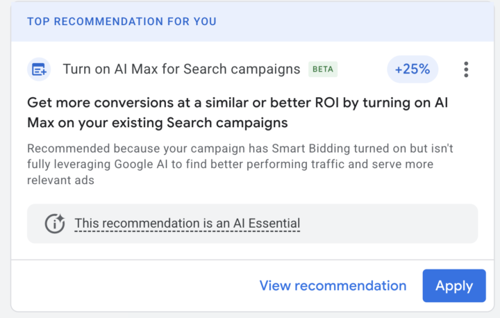 AI Max on Google Ads Campaigns?