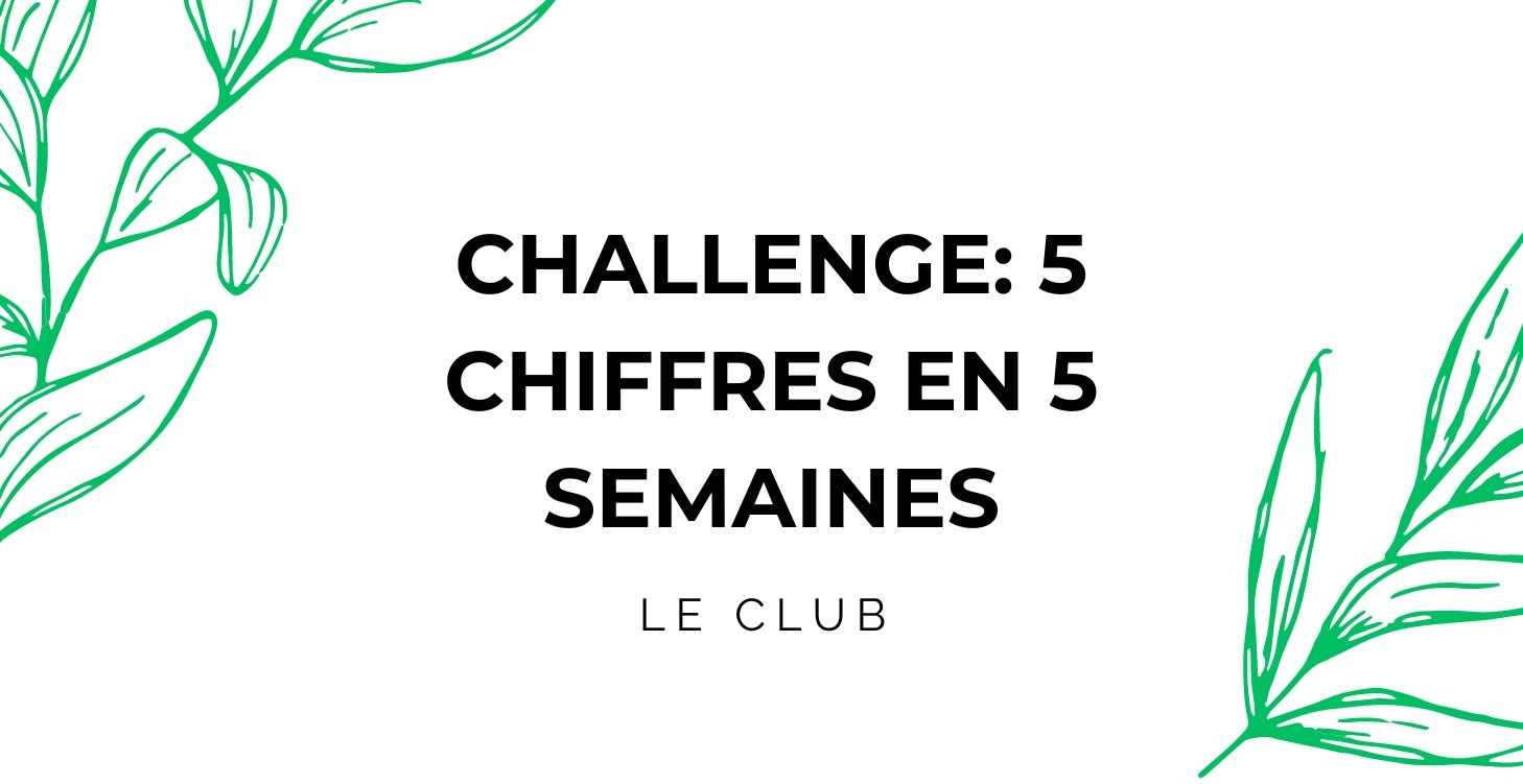 Créer un cours en ligne: 5 Chiffres en 5 Semaines
