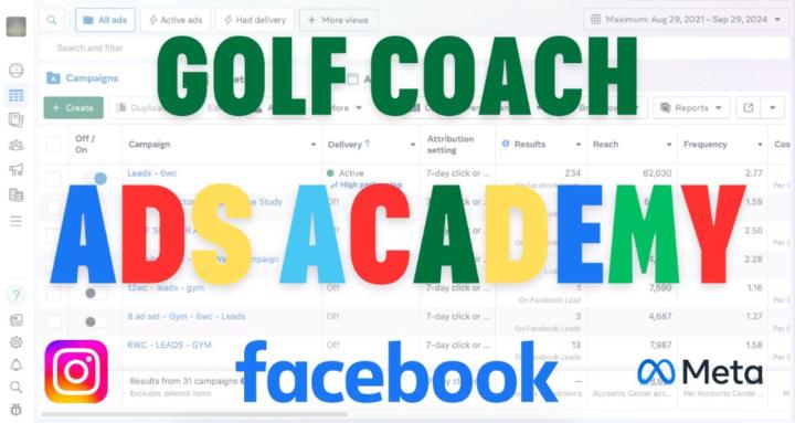 Golf Coach Ads Academy