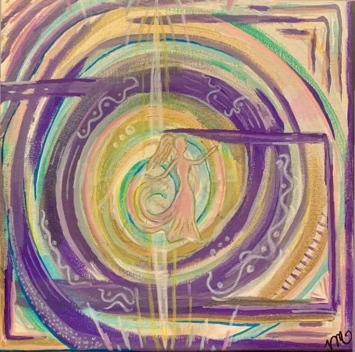 Painting that birthed through from our circle today 2/13/26  