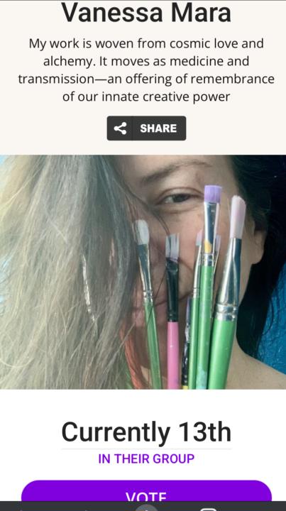 I joined an artist contest for a deeper reason. 