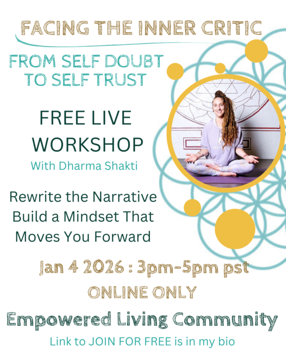 🌿 FREE LIVE WORKSHOP — January 4th : TOPIC : SELF DOUBT