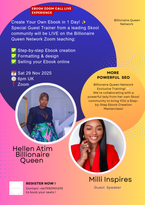 LIVE TRAINING! Create your own Ebook step-by-step 📚✨