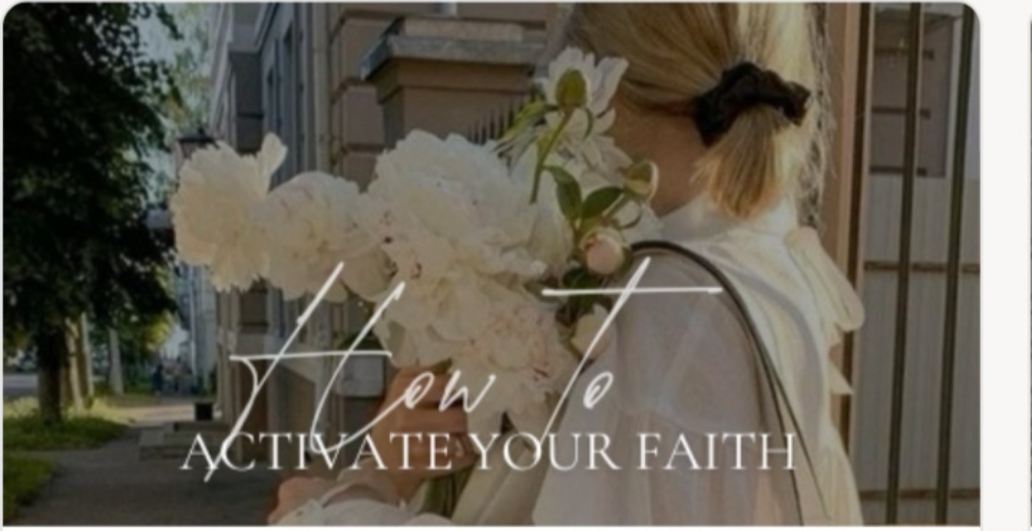 Activate Your Faith and Build a Biblical  Mindset