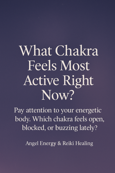 What Chakra Feels Most Active Right Now?
