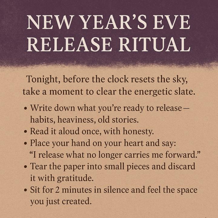 ✨ New Year’s Eve Release Rituals