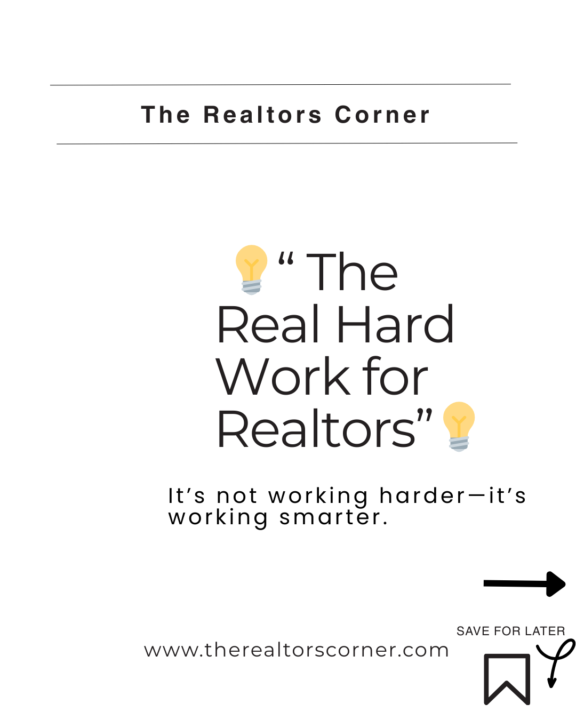 🎯 The Hardest Part of Real Estate Isn’t Hard Work—It’s Focus ✨