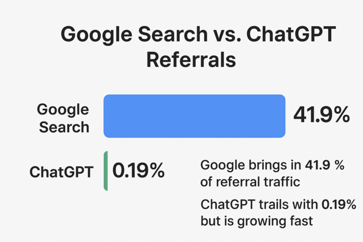 Tracking the Traffic Battle: Google Search vs. ChatGPT Referrals