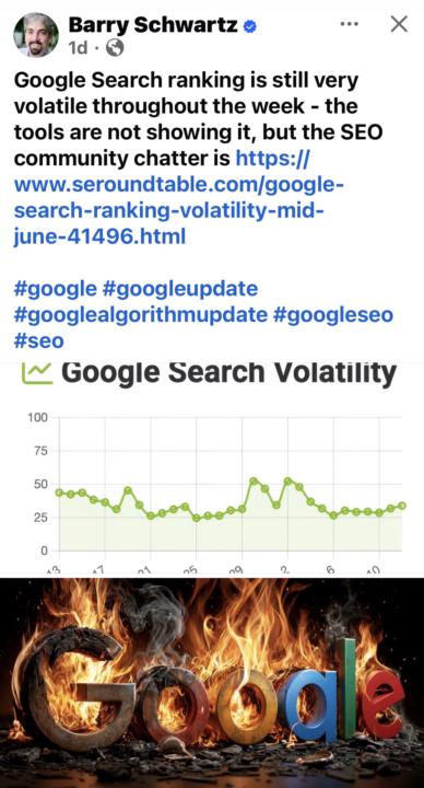 Huge Volatility in Google Ecosystem - still