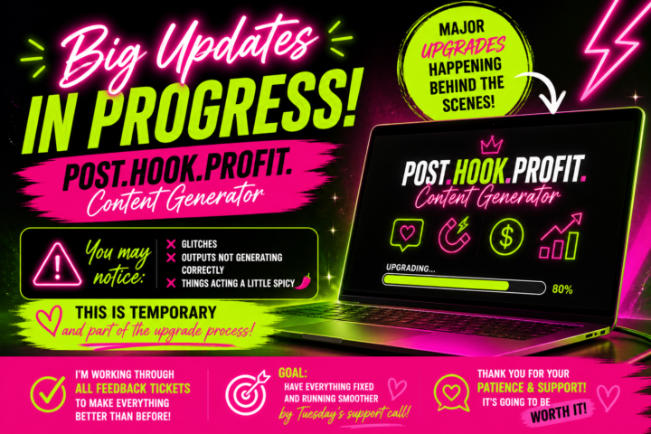 UPDATES IN PROGRESS